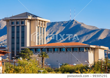 Sunny exterior view of the campus of The University of Texas at El Paso Sunny exterior view of the campus of The University of Texas at El Paso 99305291