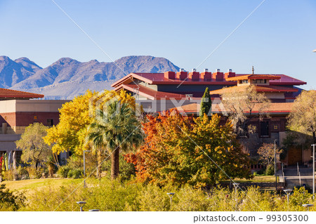 Sunny exterior view of the Centennial Museum of The University of Texas at El Paso Sunny exterior view of the Centennial Museum of The University of Texas at El Paso 99305300