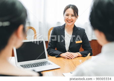 與禮賓部、酒店經營者和婚禮策劃人（婚姻介紹所）有會面和合同的男女 99305554