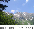 Early summer blue sky and Hotaka mountain range 99305581
