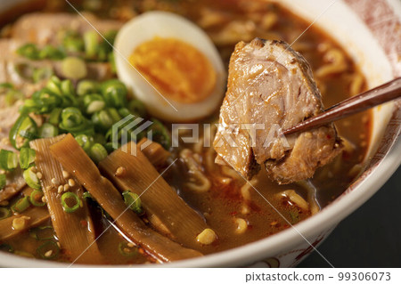 Hot and delicious miso ramen Hot and delicious miso ramen 99306073
