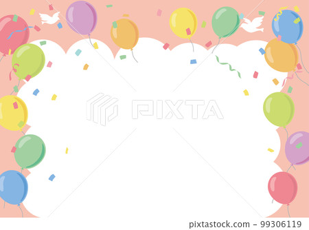Balloon party background frame 99306119