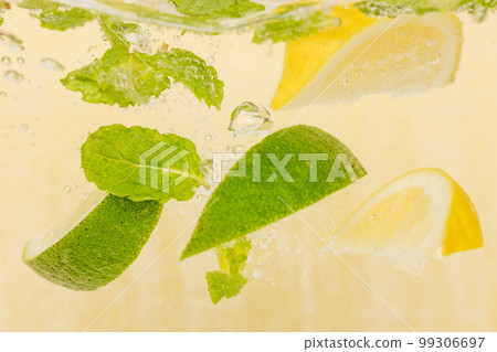 lemon, lime, mint and soda lemon, lime, mint and soda 99306697