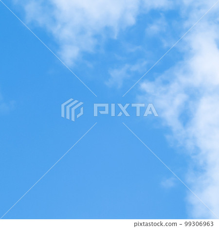 Background of blue sky with white clouds. Natural backdrop 99306963
