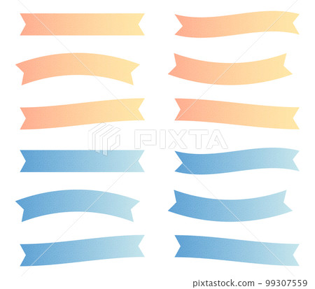粉彩彩帶矢量素材 99307559