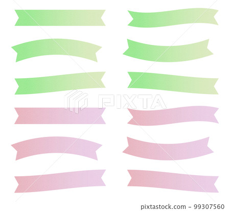粉彩彩帶矢量素材 99307560