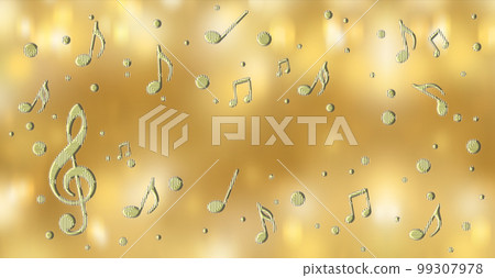Music image, background illustration of musical notes Music image, background illustration of musical notes 99307978