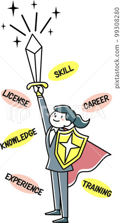 Business woman who succeeded in skill up Business woman who succeeded in skill up 99308280