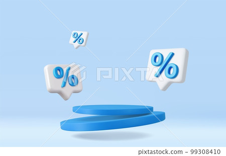 3d Discount product sale podium 99308410