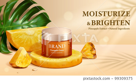 3D pineapple moisturizing cream ad 99309375