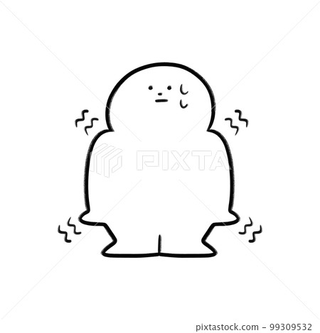 一個緊張和發抖的人 99309532