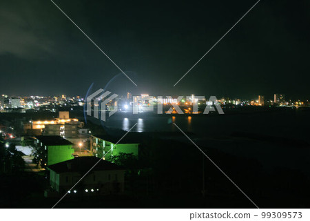 Ishigaki Island night view of the city Ishigaki Island night view of the city 99309573