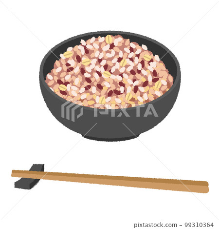 Illustration of five-grain rice Illustration of five-grain rice 99310364