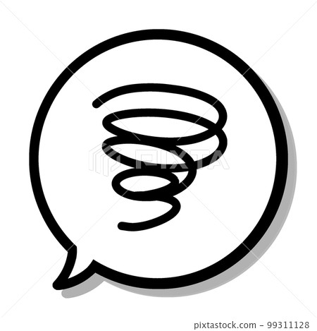 紛繁複雜的漩渦線，完美的圓形氣球和灰色陰影 99311128