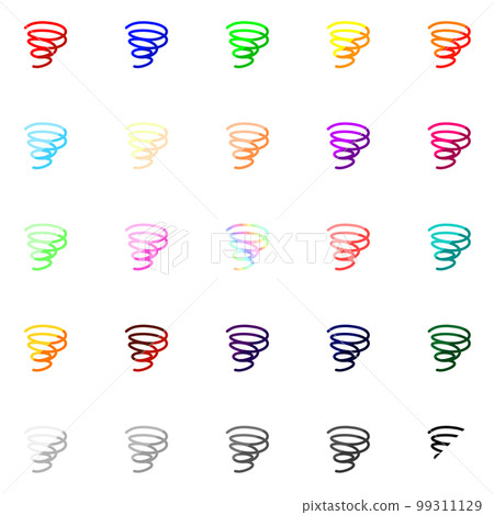 一套五顏六色的混亂和混亂線雙色 99311129