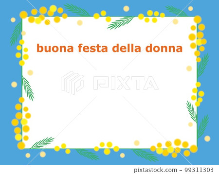 Mimosa 框架白色空間 festa della donna festa della donna 99311303