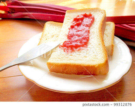 Red rhubarb jam 99312876