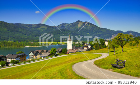 薩爾茨卡默古特地區的美麗風景 99312940
