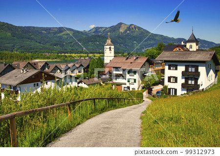 The beautiful scenery of the Salzkammergut region The beautiful scenery of the Salzkammergut region 99312973