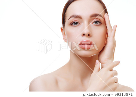 A stunning young woman with gorgeous flawless skin 99313871