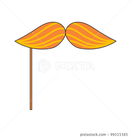 Paper props for party. Masks for a photo shoot. Vector illustration on white background Paper props for party. Masks for a photo shoot. Vector illustration on white background 99315385