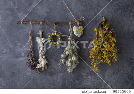 含羞草贓物,乾花花環 含羞草贓物,乾花花環 99315609