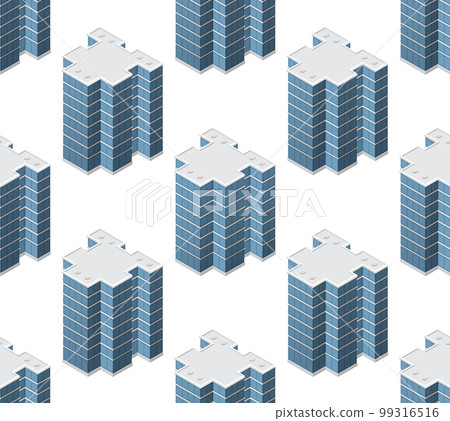 Isometric module city from urban building vector architecture design 99316516