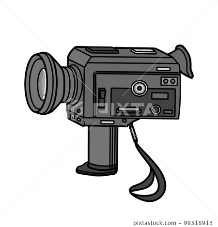 8mm camera illustration 8mm camera illustration 99318913