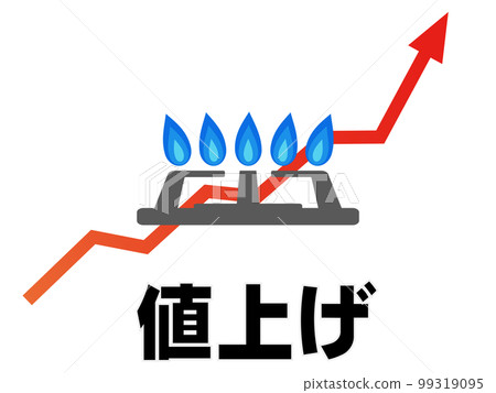 Utility costs (gas costs) image material Utility costs (gas costs) image material 99319095