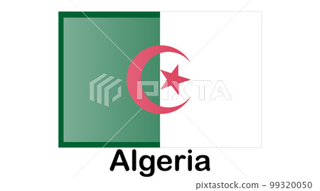 original and simple Algeria flag isolated in official colors and Proportion Correctly 99320050