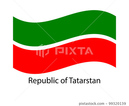Flag of Tatarstan Republic Federal subject of Russia . Tataria national flag Flag of Tatarstan Republic Federal subject of Russia . Tataria national flag 99320139