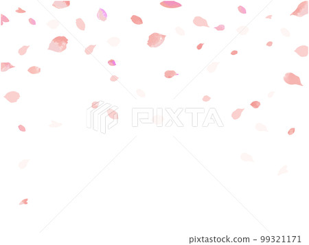 上面有花瓣飛舞的背景素材4 99321171