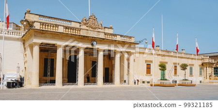 panoramic view of Main Guard building in Valletta, Malta panoramic view of Main Guard building in Valletta, Malta 99321185