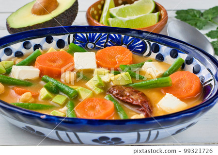 Caldo Tlalpeño Mexican Cuisine 99321726