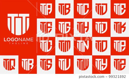 Set of letter T logo design branding.  99321892