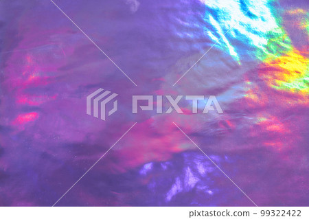 Holographic textures. Shiny foil and metallic rainbow purple gradient. Fashionable neon hologram with glowing patterns for an elegant background logo or your text. High quality photo Holographic textures. Shiny foil and metallic rainbow purple gradient. Fashionable neon hologram with glowing patterns for an elegant background logo or your text. High quality photo 99322422