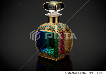 A Bottle of Perfume Women Eau De Parfum in Bottle Isolated on Black. Fragrance for Women Perfume Spray. Neural network AI generated art A Bottle of Perfume Women Eau De Parfum in Bottle Isolated on Black. Fragrance for Women Perfume Spray. Neural network AI generated art 99323490