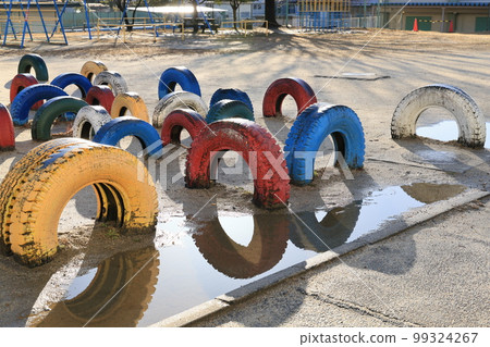 park puddle reflection 99324267