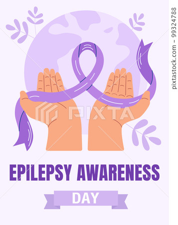 Rare disease day illustration for poster or banner. 99324788