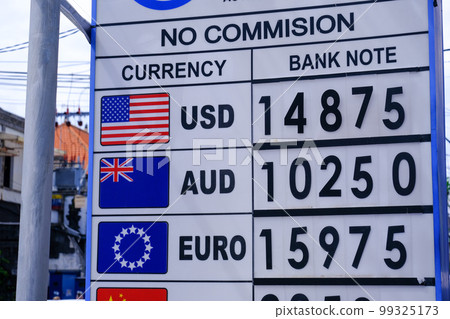 Currency exchange (money change) in Kuta, Bali Currency exchange (money change) in Kuta, Bali 99325173