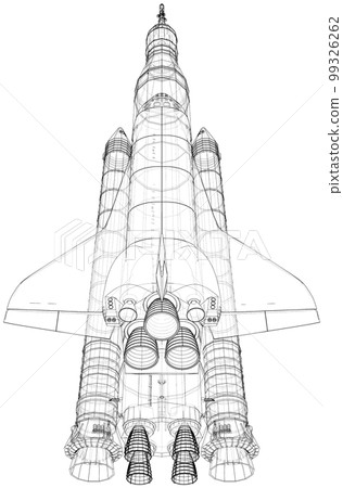 Rocket carrying space shuttle 99326262