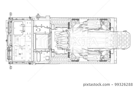 Military track missle system 99326288