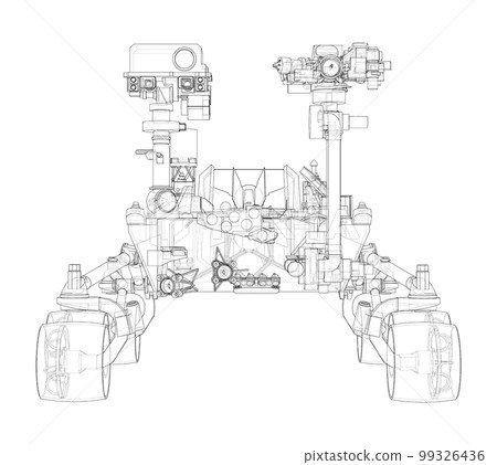 Mars Rover. 3d illustration 99326436