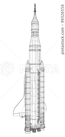 Rocket carrying space shuttle 99326558