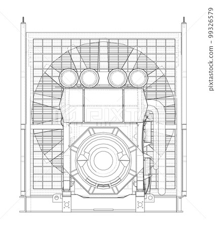 Large industrial diesel generator Large industrial diesel generator 99326579