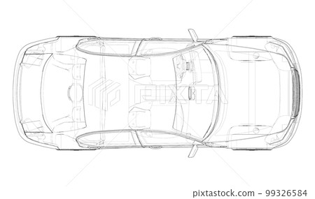 Electromobile. 3d illustration 99326584