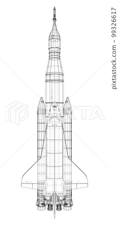 Rocket carrying space shuttle Rocket carrying space shuttle 99326617