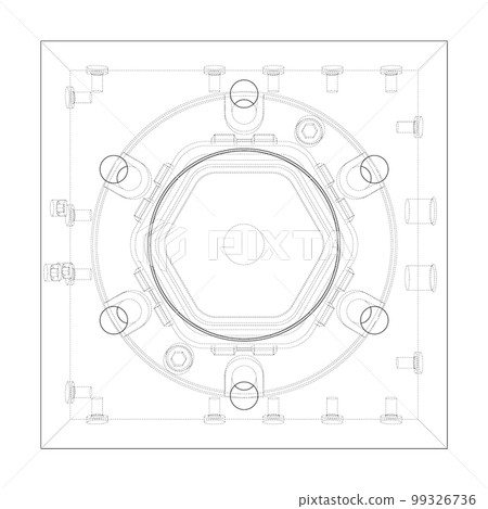 Abstract industry object concept 99326736