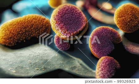 Parasite eggs, worm eggs, illustration Parasite eggs, worm eggs, illustration 99326925