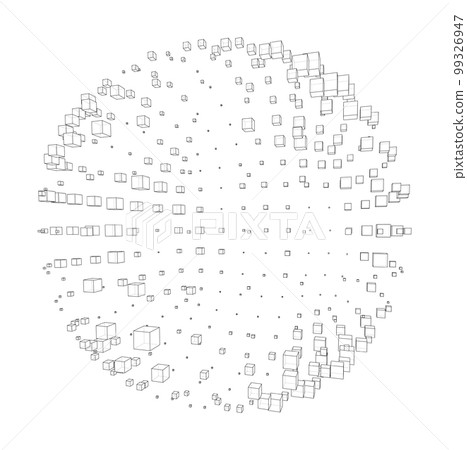 Abstract sphere background 99326947